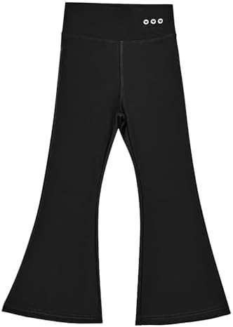 Girls Flare Leggings with Elastic Waist and Wide Legs