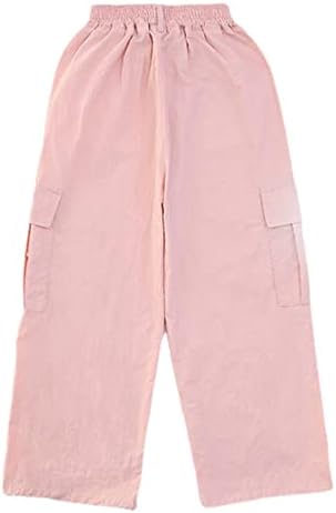 Premium Y2K Cargo Pants for Girls 5-14 Lightweight Adjustable Pockets aplenty