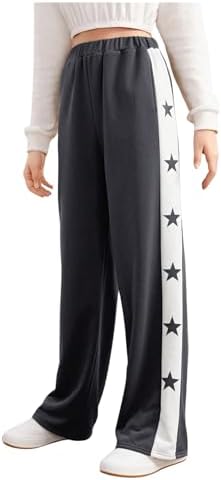 CozyEase Star Print Wide Leg Joggers