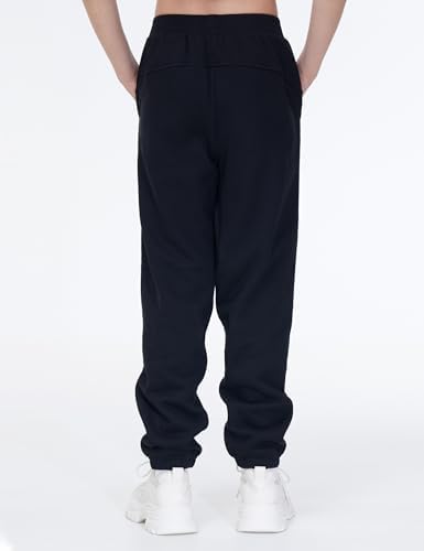 THE GM Fleece Joggers for Girls Warm Tapered with Pockets