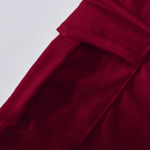 Mens Corduroy Casual Cargo Shorts