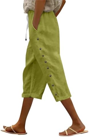 Premium Linen Crop Pants for Women