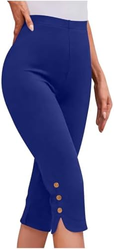Trendy Plus Size Capris for Women - Lightweight Yoga Pants