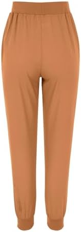 Casual Summer Trousers for Women - Lightweight Cotton Linen Blend