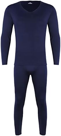 Black Compression Shirt Mens Base Layer Thermal Underwear for Cold Weather