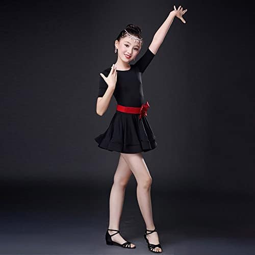 Muzuld 3-16T Girls Latin Ballet Dress Set with Belt