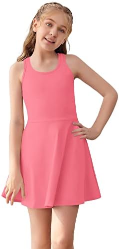 Haloumoning Girls Racerback Tennis Dress