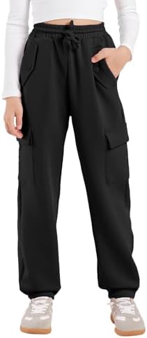 Trendy Slim Fit Girls Cargo Joggers