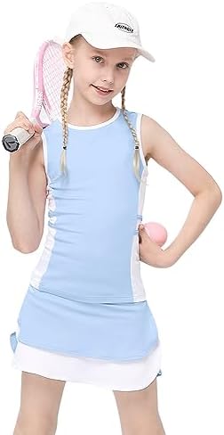 Kids Tennis Golf Outfit for Ages 3-12Y