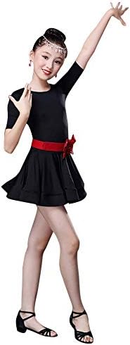 Muzuld 3-16T Girls Latin Ballet Dress Set with Belt