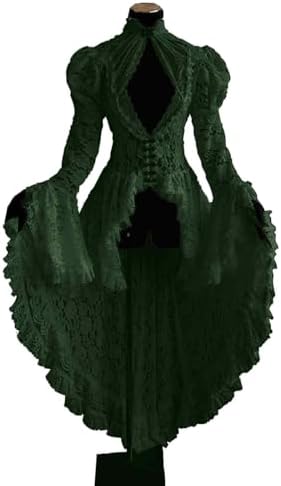 Victorian Lace Bell Sleeve Dresses for Women - Medieval Renaissance Festival Dresses