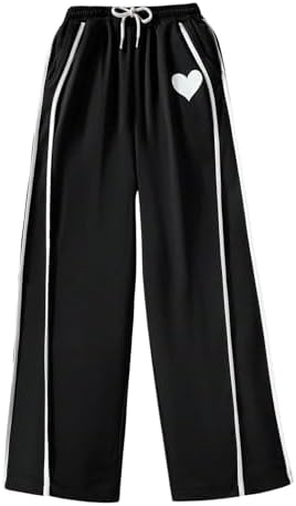 Verdusa Girls Trendy Hearts Sweatpants