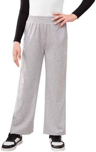 SHENHE Girls Straight Leg Low Rise Loose Sweatpants Workout