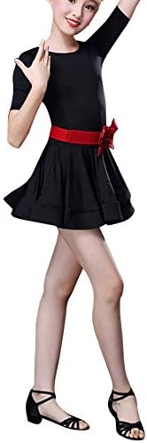 Muzuld 3-16T Girls Latin Ballet Dress Set with Belt