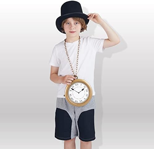 Spooktacular Gold Clock Necklace Halloween Party Decorations
