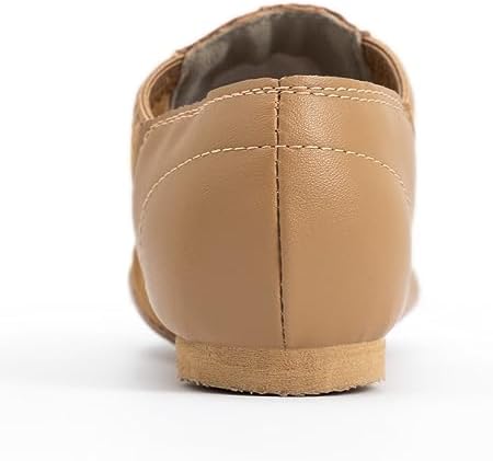 Jazzy Soft Leather Dance Slippers for Kids