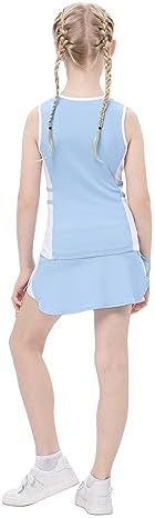 Kids Tennis Golf Outfit for Ages 3-12Y