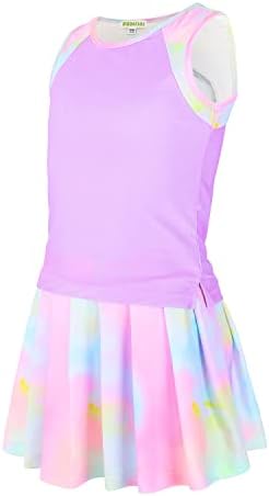 Elastic Fun girls athletic tennis golf pickball outfits