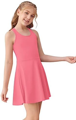 Haloumoning Girls Racerback Tennis Dress