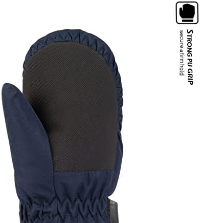 HIGHCAMP Winter Snow Ski Mitten Gloves Waterproof with Zipper