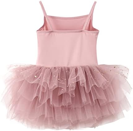 Toddler Girls Ballet Tutu Dress with Shiny Tulle and Straps