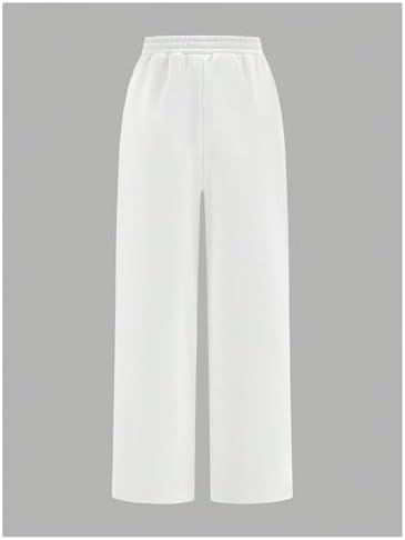 Floerns Girls 2 Pcs Elastic Waist Wide Leg Athletic Running Sweatpants