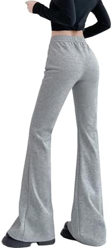 Kiench Flared Leg Sweats Trendy High Waist for Teens