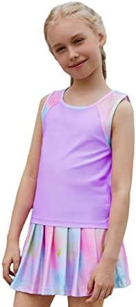 Elastic Fun girls athletic tennis golf pickball outfits