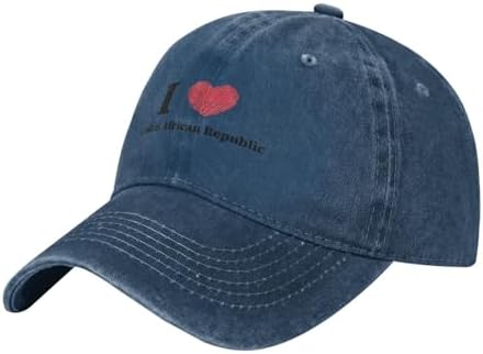 I Love Central African Republic Baseball Cap for Women and Men