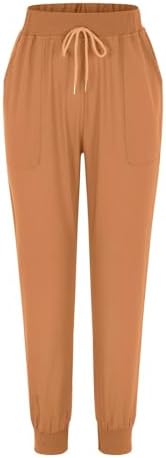 Casual Summer Trousers for Women - Lightweight Cotton Linen Blend