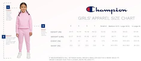 Champion Girls Sweatpants Fleece Lined with Pockets Jogger Fit