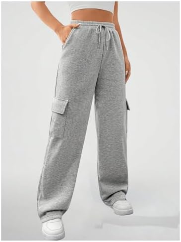 Girls Elastic Waist Casual Cargo Pants