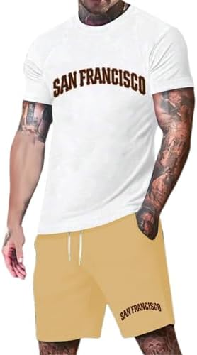 Mens Two-Piece Casual Shorts Outfits statements and comfort