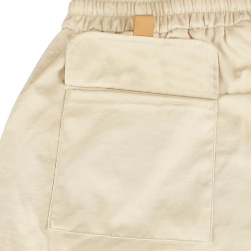 Xiaojmake Mens Cotton Linen Cargo Shorts