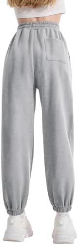 Rolanko Girls Fleece Sweatpants Baggy Jogger Pants