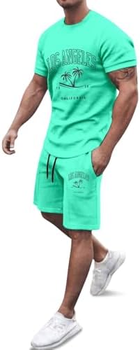 Lush Two-Piece Shorts Summer Shirts Set for Men