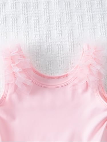 Fluffy Ballet Leotard for Toddlers Girls 1-7Y