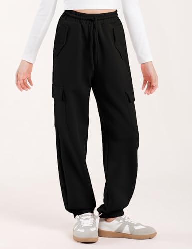 Trendy Slim Fit Girls Cargo Joggers