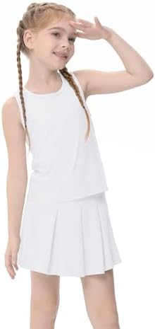 Girls Tennis Golf Dress Set with Built In Shorts