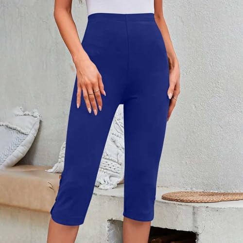 Trendy Plus Size Capris for Women - Lightweight Yoga Pants