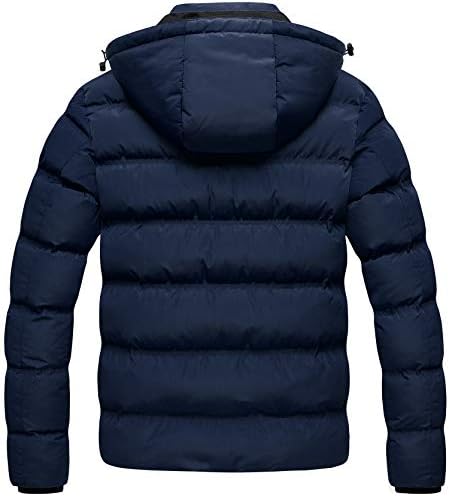 Mens Puffer Jacket - Waterproof Windproof Winter Parka for Skiing Camping