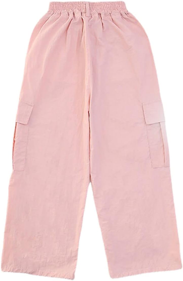 Premium Y2K Cargo Pants for Girls 5-14 Lightweight Adjustable Pockets aplenty