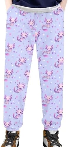 Eheartsgir Girls Joggers Pants with Pockets - Lightweight Active Sweatpants for Kids