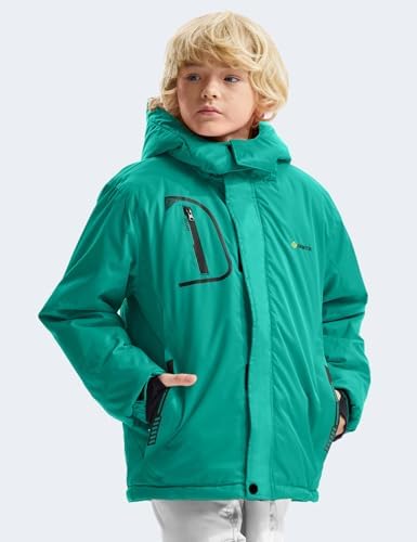 GEMYSE Boys Waterproof Ski Jacket