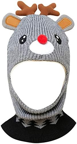 Cute Reindeer Antlers Balaclava Soft Warm for Kids