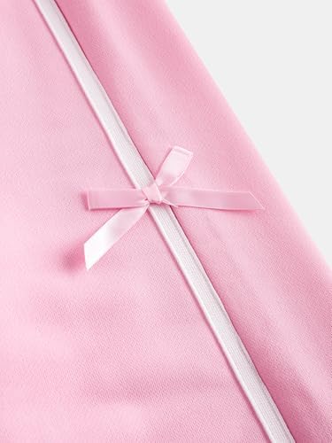 Cute Bow Side Elastic Waist Sweatpants for Girls