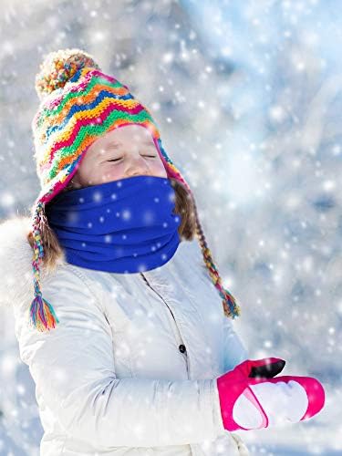 Geyoga 4-Piece Kids Winter Neck Gaiters Fleece