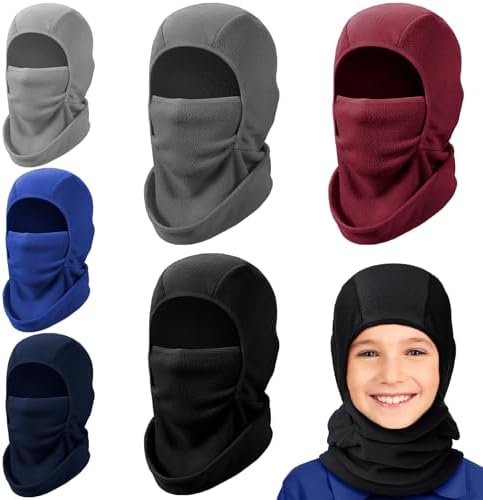 Retisee 6 Pcs Kids Balaclava FaceWarmers for Winter