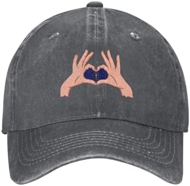 Holding A Heart Flag Baseball Cap