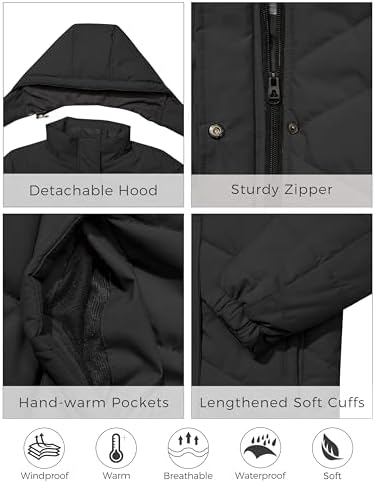 Skieer Girls Waterproof Winter Jacket